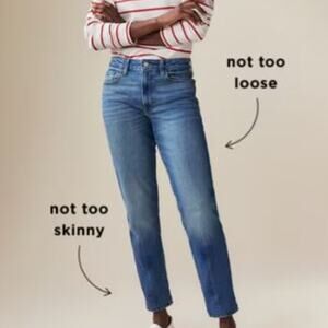 OLD NAVY | Hi Rise O.G. Straight Ankle Button Fly | Blue | Denim Jeans | Size 16